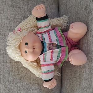 Cabbage Patch Kids 1990 First Ed Doll Hasbro Paci Face Spaghetti Hair Read 16in
